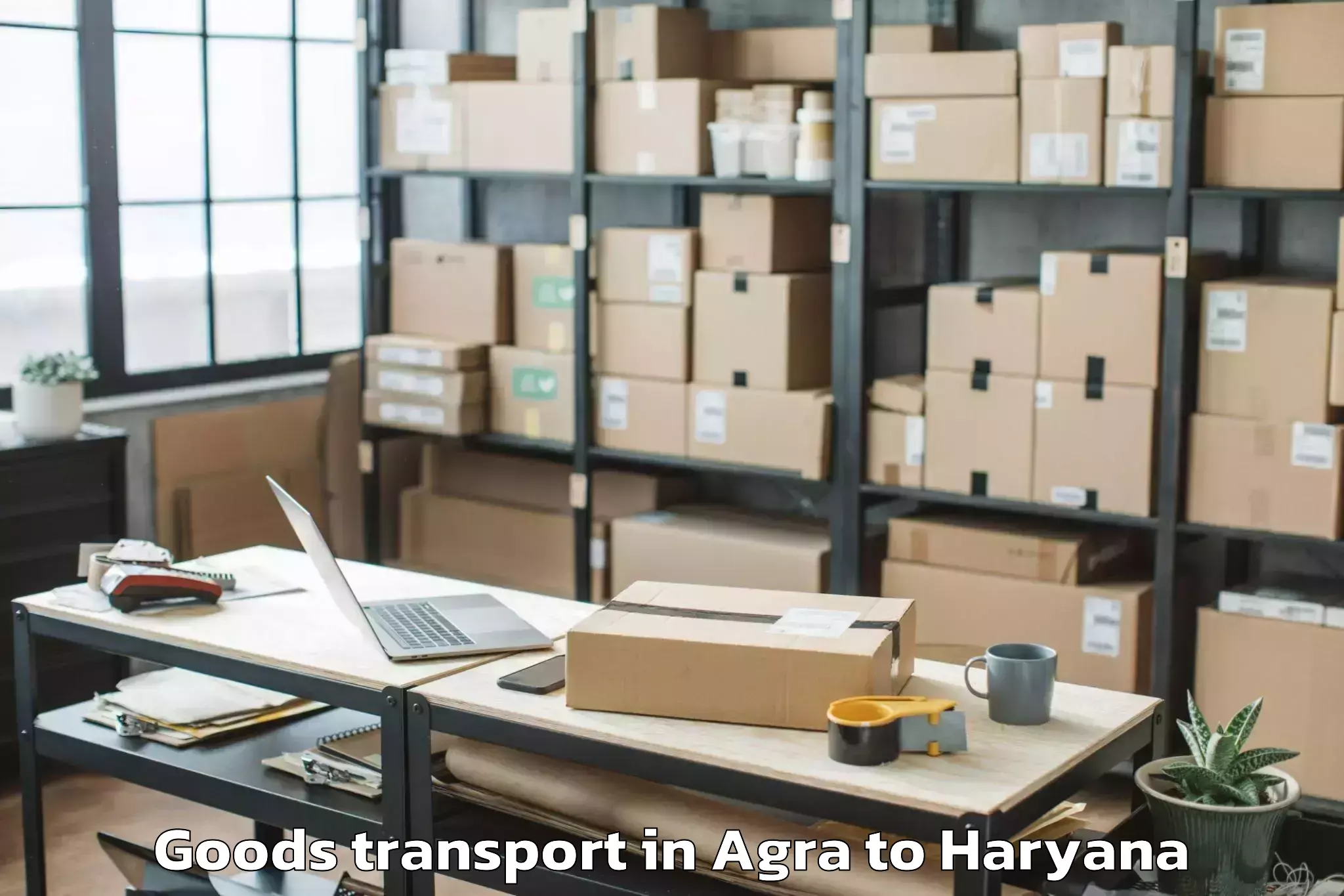 Reliable Agra to Sohna Goods Transport